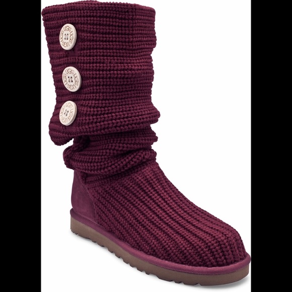 wine colored uggs